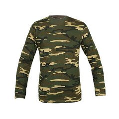 Mil-Tec Woodland Long Sleeve Shirt Marškinėliai ilgomis rankovėmis