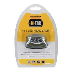 M-Tac headlamp 4+1 LED Prožektorius ant galvos