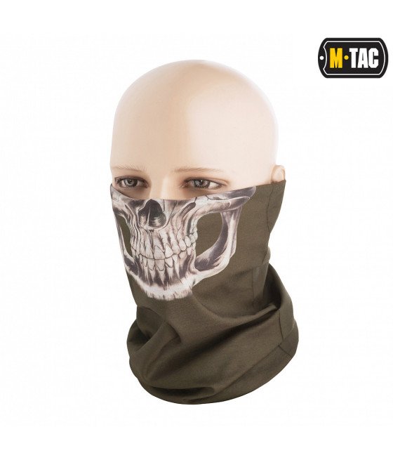 M-Tac Lightweight Tube Scarf Reaper Skull Olive Kakalaskarė